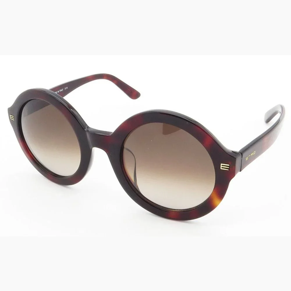 NEW ETRO Italian Round Havana Sunglasses (100% UV Protection) - Picture 3 of 11